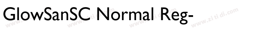 GlowSanSC Normal Reg字体转换